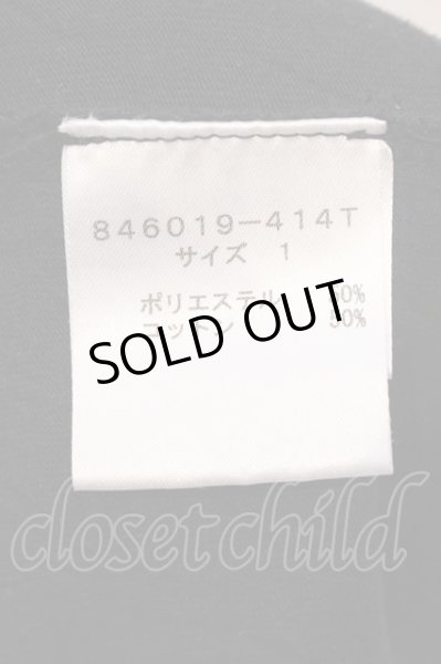 画像3: NO ID. / ワッシャーラウンドTシャツ 1 ブラック O-25-03-20-011-NO-ts-YM-ZT011 (3)