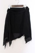 Roen / ラップスカート M L ブラック O-25-03-20-016-Ro-pa-YM-ZT011