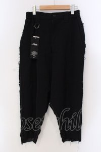 Roen / カットパッチワークサルエルパンツ S ブラック O-25-03-20-018-Ro-pa-YM-ZT011