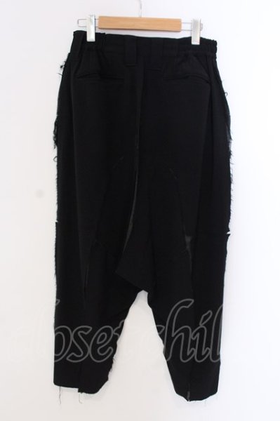 画像2: Roen / カットパッチワークサルエルパンツ S ブラック O-25-03-20-018-Ro-pa-YM-ZT011 (2)