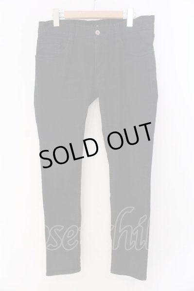 画像1: NO ID. / コットンストレッチスキニーパンツ 3 ブラック O-25-03-20-020-NO-pa-YM-ZT012 (1)