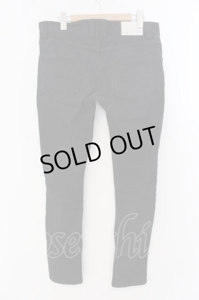 画像2: NO ID. / コットンストレッチスキニーパンツ 3 ブラック O-25-03-20-020-NO-pa-YM-ZT012 (2)