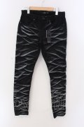 CIVARIZE / 立体加工スーパーストレッチスキニーデニム’22SS 44 ブラック O-25-03-20-021-CI-pa-IG-ZT012