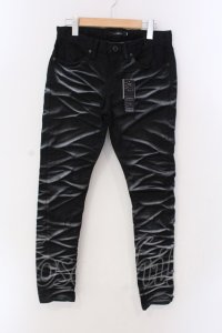 CIVARIZE / 立体加工スーパーストレッチスキニーデニム’22SS 44 ブラック O-25-03-20-021-CI-pa-IG-ZT012