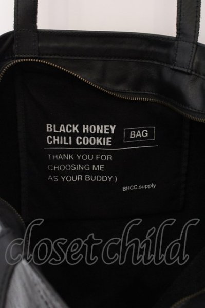 画像5: BLACK HONEY CHILI COOKIE / B.H.C.C Big Logo Leather バッグ  ブラック O-25-03-20-022-BL-to-YM-ZT168 (5)