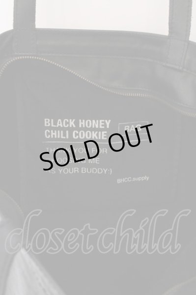画像5: BLACK HONEY CHILI COOKIE / B.H.C.C Big Logo Leather バッグ  ブラック O-25-03-20-022-BL-to-YM-ZT168 (5)