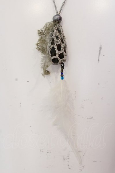 画像2: BEDROCK / フェザーネックレス  ホワイト系 O-25-03-20-023-BD-ac-YM-ZT168 (2)