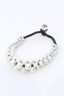 gunda / MILKY WAY PI （ミルキーウェイ ピアス） シルバーxホワイト