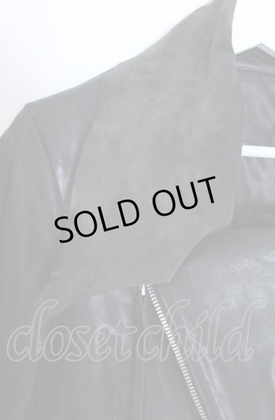 画像3: EKAM / ゴートスキン変形ライダースジャケット L ブラック O-25-04-04-002-EK-ja-YM-ZT-ML007 (3)