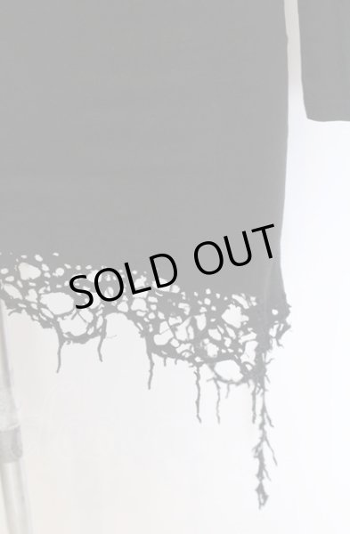 画像2: MIDAS / オパールダメージアシンメトリーロングカットソー 1 ブラック O-25-04-04-025-MI-to-YM-OS (2)