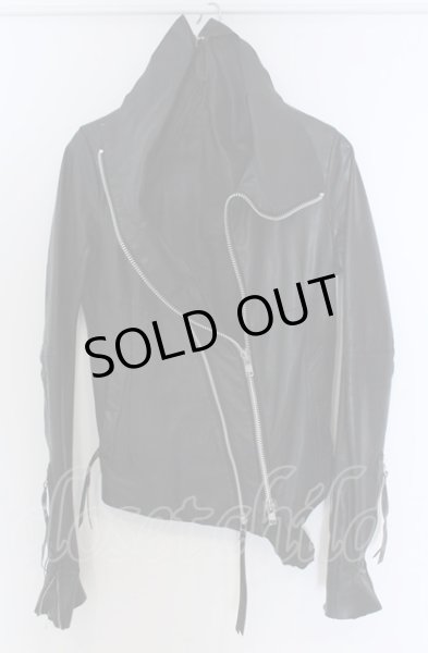 画像4: EKAM / ゴートスキン変形ライダースジャケット L ブラック O-25-04-04-002-EK-ja-YM-ZT-ML007 (4)