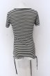 画像3: CIVARIZE / Upheaval サイドギャザーリップTシャツ 44 ブラックｘホワイト O-25-04-04-027-CI-ts-YM-OS (3)