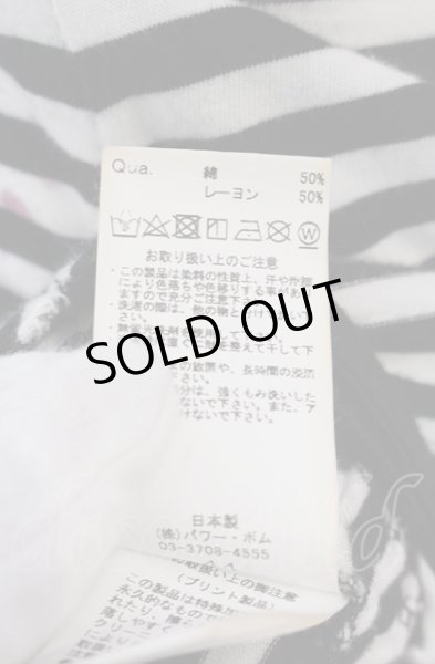 画像4: CIVARIZE / Upheaval サイドギャザーリップTシャツ 44 ブラックｘホワイト O-25-04-04-027-CI-ts-YM-OS (4)