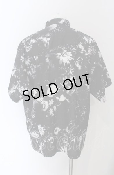 画像2: NO ID. BLACK / 花柄ショートカラーBIGシャツ 1 ブラック O-25-04-04-031-NO-sh-YM-ZT252 (2)