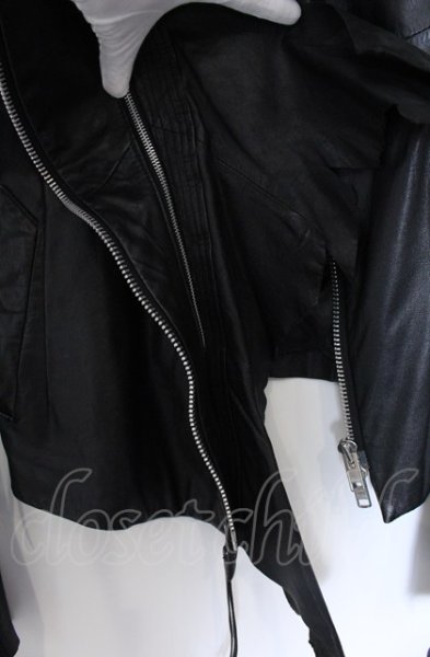 画像6: EKAM / ゴートスキン変形ライダースジャケット L ブラック O-25-04-04-002-EK-ja-YM-ZT-ML007 (6)