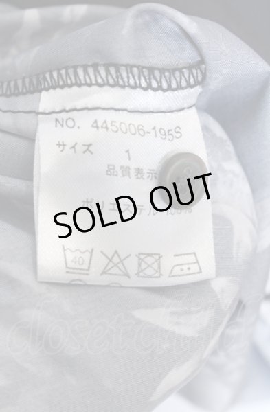 画像3: NO ID. BLACK / 花柄ショートカラーBIGシャツ 1 ブラック O-25-04-04-031-NO-sh-YM-ZT252 (3)