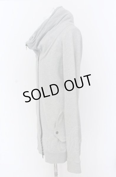 画像2: NO ID. / スウェットボリュームネックZIPパーカー 2 グレー O-25-04-04-032-NO-to-YM-OS (2)