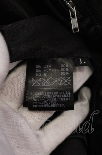 画像7: EKAM / ゴートスキン変形ライダースジャケット L ブラック O-25-04-04-002-EK-ja-YM-ZT-ML007 (7)