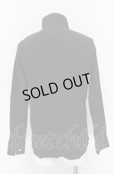 画像3: NO ID. / Cストレッチクレープショートカラーシャツ 1 ブラック O-25-04-04-036-NO-sh-YM-ZT253 (3)