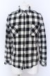 画像1: Roen / スカススワロフスキーブロックチェックシャツ JP S ブラック O-25-04-04-038-Ro-sh-YM-ZT253 (1)