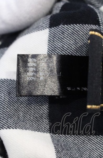画像4: Roen / スカススワロフスキーブロックチェックシャツ JP S ブラック O-25-04-04-038-Ro-sh-YM-ZT253 (4)
