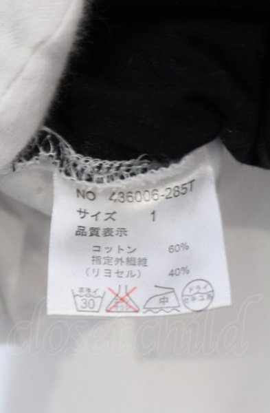 画像3: NO ID. / タートルネックバイカラーカットソー 1 ブラックｘホワイト O-25-04-04-041-NO-to-YM-ZT253 (3)