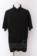 NO ID. / ピンタックフライフロントBIGシャツ ONE ブラック O-25-04-04-042-NO-sh-YM-ZT253