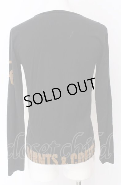 画像3: BUFFALO BOBS / ドーナツ＆コーヒーVネックカットソー 1 ブラック O-25-04-04-046-BU-ts-YM-ZT0407A (3)