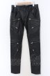 画像1: CIVARIZE / Absolute バイカーZIPスキニーパンツ 44 ブラック O-25-04-04-050-CI-pa-YM-ZT-ML032 (1)