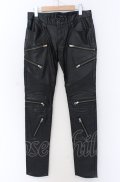 CIVARIZE / Absolute バイカーZIPスキニーパンツ 44 ブラック O-25-04-04-050-CI-pa-YM-ZT-ML032
