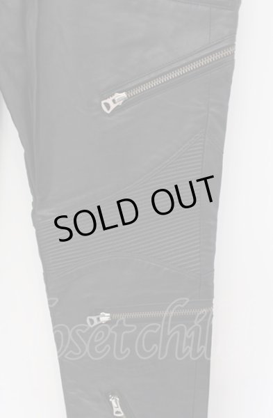 画像2: CIVARIZE / Absolute バイカーZIPスキニーパンツ 44 ブラック O-25-04-04-050-CI-pa-YM-ZT-ML032 (2)