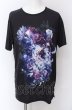 画像1: CIVARIZE / フラワー昇華プリントビッグTシャツ 44 ブラック O-25-04-04-004-CI-ts-YM-OS (1)
