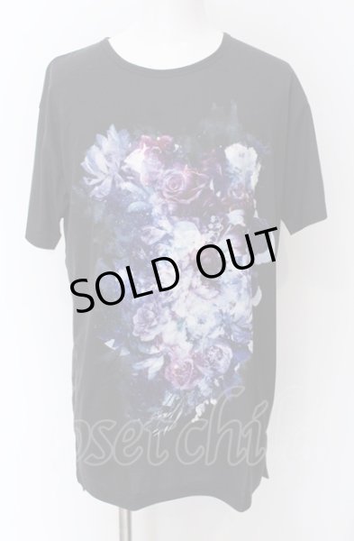 画像1: CIVARIZE / フラワー昇華プリントビッグTシャツ 44 ブラック O-25-04-04-004-CI-ts-YM-OS (1)