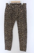 ZARA / レオパードストレッチパンツ EU 40 ブラウン O-25-04-04-053-ZA-pa-YM-ZT246