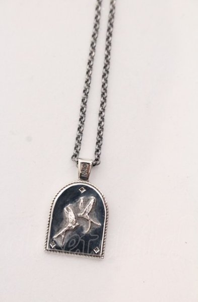 画像2: NIL DUE / NIL UN TOKYO / TWIN SWALLOWS ネックレス  シルバー O-25-04-04-062-NI-ac-YM-OS (2)