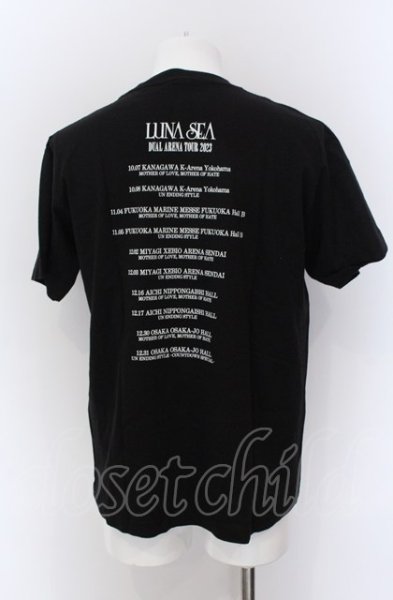 画像2: LUNA SEA / DUAL ARENA TOUR 2023 ツアーTシャツ M ブラック O-25-04-04-005-LU-ts-YM-ZT246 (2)