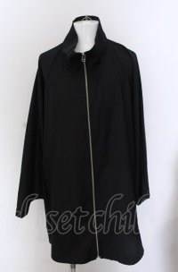 NO ID. BLACK / スタンドカラードルマンスリーブポンチョ ONE ブラック O-25-04-04-006-NO-ja-YM-ZT246