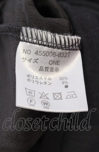 画像4: NO ID. BLACK / ドローストリングスフーデッドポンチョ ONE グレー O-25-04-04-007-NO-ja-YM-ZT246 (4)