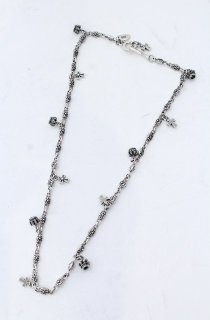 Justin Davis / 黒夢コラボ クロスペンダント シルバーxマルチ O-25