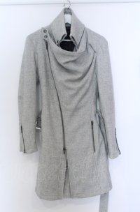 TORNADO MART / ウールツイルドレープコート M グレー O-25-04-04-010-TO-ou-YM-ZT-M102