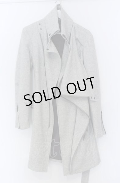 画像2: TORNADO MART / ウールツイルドレープコート M グレー O-25-04-04-010-TO-ou-YM-ZT-M102 (2)