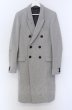 画像1: GOSTAR DE FUGA / Apostolus メルトンウールチェスターダブルボタンコート 44 グレー O-25-04-04-011-GO-ou-YM-ZT-M102 (1)