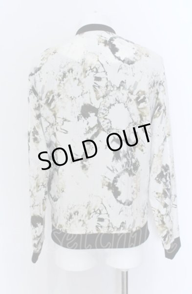 画像2: ZARA / タイダイ染めサマーMA-1ジャケット EU S ホワイト O-25-04-04-014-ZA-ja-YM-ZT245 (2)