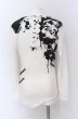 画像3: CIVARIZE / Disturbiaジップ付ドレープ総柄カットソー 44 ホワイト O-25-04-04-020-CI-to-YM-OS (3)