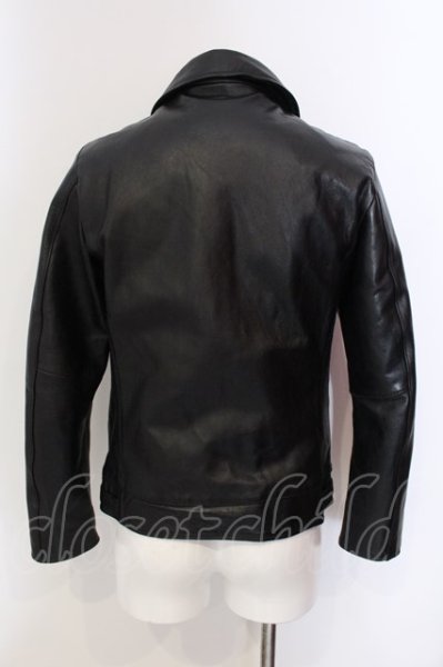 画像2: BUFFALO BOBS / BANDIT(バンディット)ゴートシングルライダースジャケット 2 マットブラック O-25-04-06-003-BU-ou-YM-ZT-ML011 (2)