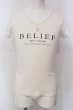 画像1: GOSTAR DE FUGA / BELIFE VネックTシャツ 44 ホワイト O-25-04-06-034-GO-ts-YM-ZT267 (1)
