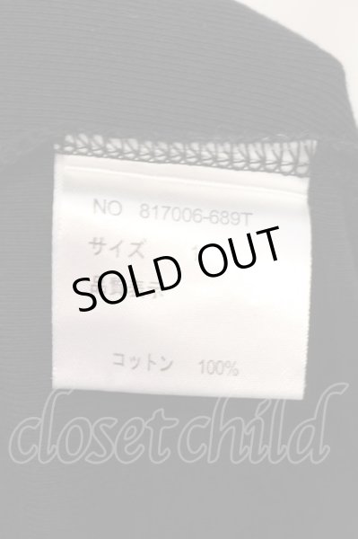 画像3: NO ID. / スムースストレッチ五分袖カットソー 1 ブラック O-25-04-06-036-NO-ts-YM-ZT267 (3)