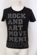 画像1: NO ID. / ROCK AND ART MOVEMENT Tシャツ 1 ユーズドブラック O-25-04-06-037-NO-ts-YM-ZT267 (1)