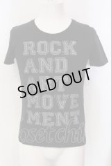NO ID. / ROCK AND ART MOVEMENT Tシャツ 1 ユーズドブラック O-25-04-06-037-NO-ts-YM-ZT267