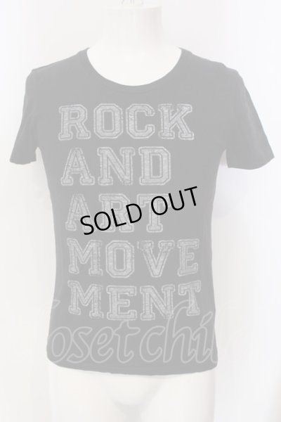 画像1: NO ID. / ROCK AND ART MOVEMENT Tシャツ 1 ユーズドブラック O-25-04-06-037-NO-ts-YM-ZT267